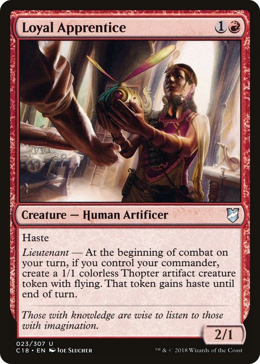 Loyal Apprentice in the group Magic the Gathering / Sets / Commander 2018 at Proxyprinters.com (66524)