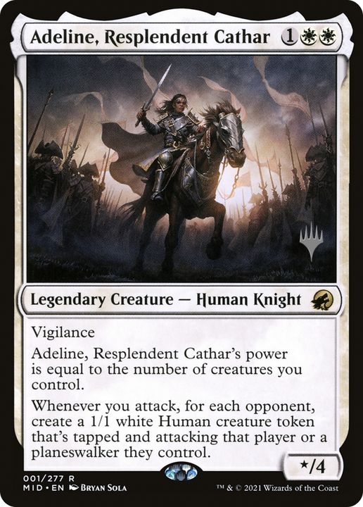 Adeline, Resplendent Cathar in the group Magic the Gathering / Sets / Innistrad: Midnight Hunt Promos at Proxyprinters.com (66549)