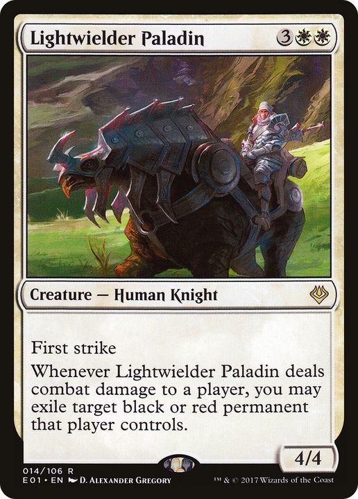 Lightwielder Paladin in the group Magic the Gathering / Types / Creatures / Human at Proxyprinters.com (66555)