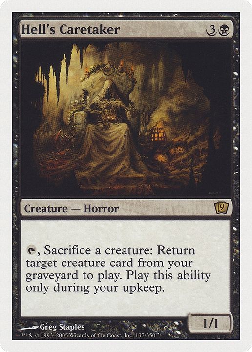 Hell's Caretaker in the group Magic the Gathering / Types / Colors / Black at Proxyprinters.com (66573)