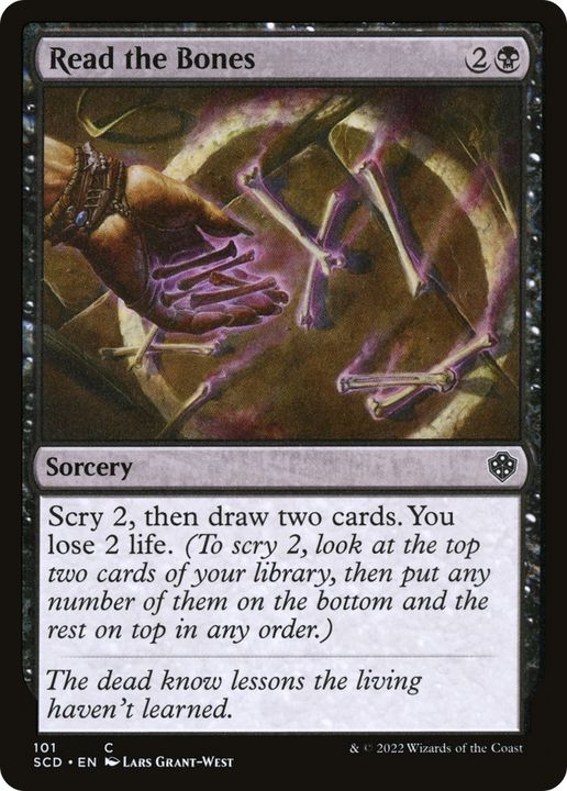 Read the Bones in the group Magic the Gathering / Types / Colors / Black at Proxyprinters.com (66620)