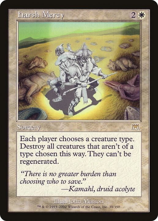 Harsh Mercy in the group Magic the Gathering / Types / Colors / White at Proxyprinters.com (66622)