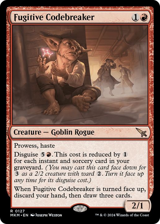 Fugitive Codebreaker in the group Magic the Gathering / Types / Creatures / Goblin at Proxyprinters.com (66707)