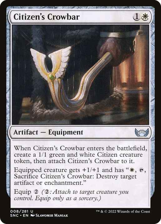 Citizen's Crowbar in the group Magic the Gathering / Types / Artifacts / Artifact at Proxyprinters.com (66715)