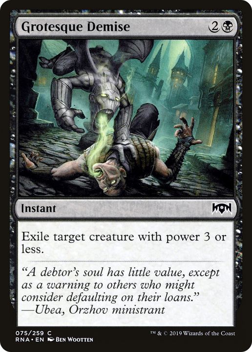 Grotesque Demise in the group Magic the Gathering / Sets / Ravnica Remastered at Proxyprinters.com (66739)