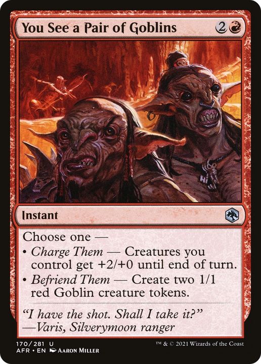 You See a Pair of Goblins in the group Magic the Gathering / Types / Colors / Red at Proxyprinters.com (66753)