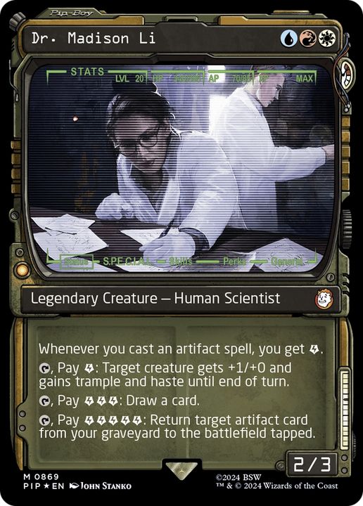 Dr. Madison Li in the group Magic the Gathering / Types / Colors / Multicolors / R, U, W at Proxyprinters.com (66790)