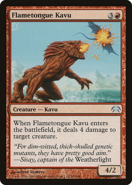 Flametongue Kavu in the group Magic the Gathering / Types / Colors / Red at Proxyprinters.com (66834)