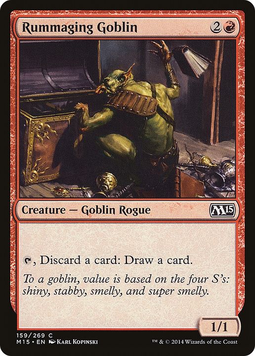 Rummaging Goblin in the group Magic the Gathering / Types / Creatures / Goblin at Proxyprinters.com (66881)