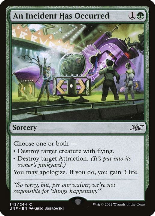 An Incident Has Occurred in the group Magic the Gathering / Types / Colors / Green at Proxyprinters.com (669)