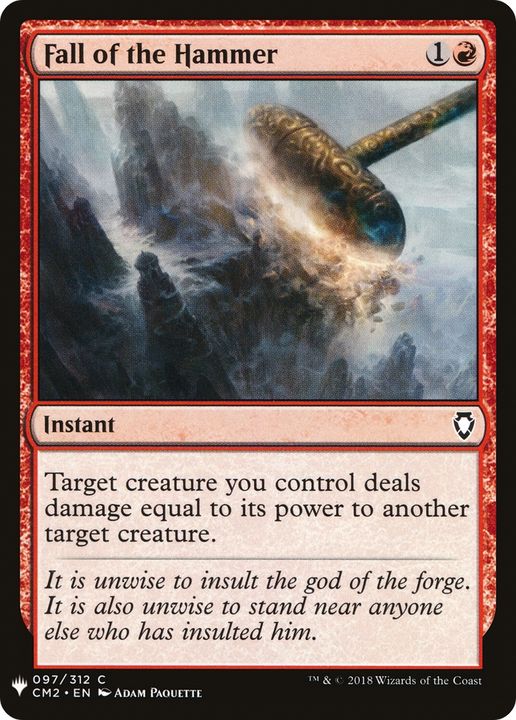 Fall of the Hammer in the group Magic the Gathering / Sets / The List at Proxyprinters.com (66906)