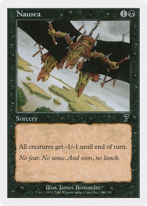 Nausea in the group Magic the Gathering / Types / Colors / Black at Proxyprinters.com (66922)