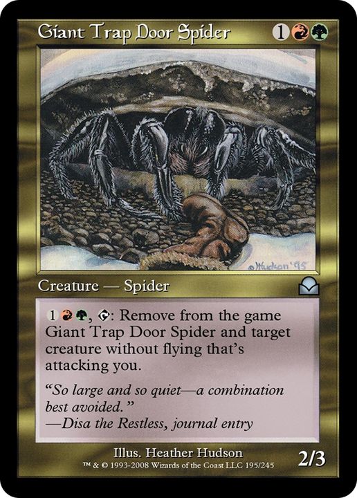 Giant Trap Door Spider in the group Magic the Gathering / Types / Colors / Multicolors / G, R at Proxyprinters.com (66955)