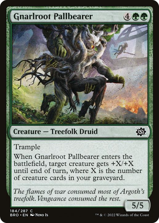 Gnarlroot Pallbearer in the group Magic the Gathering / Sets / The Brothers' War at Proxyprinters.com (66979)