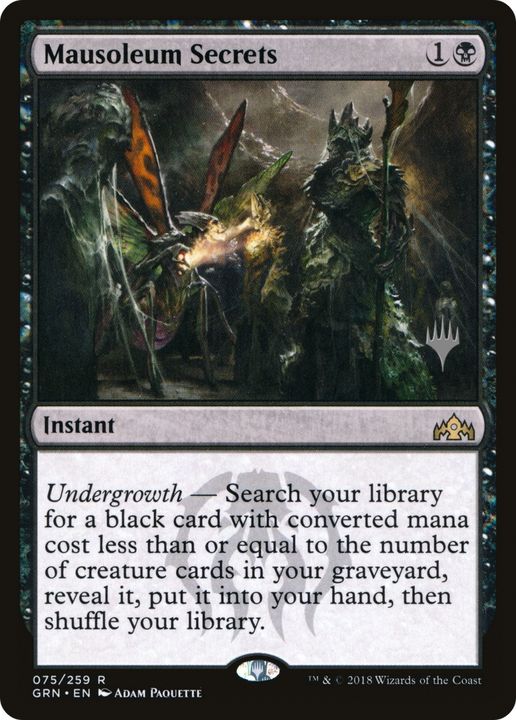 Mausoleum Secrets in the group Magic the Gathering / Types / Colors / Black at Proxyprinters.com (66986)