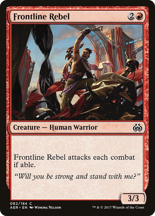 Frontline Rebel in the group Magic the Gathering / Types / Creatures / Warrior at Proxyprinters.com (66994)