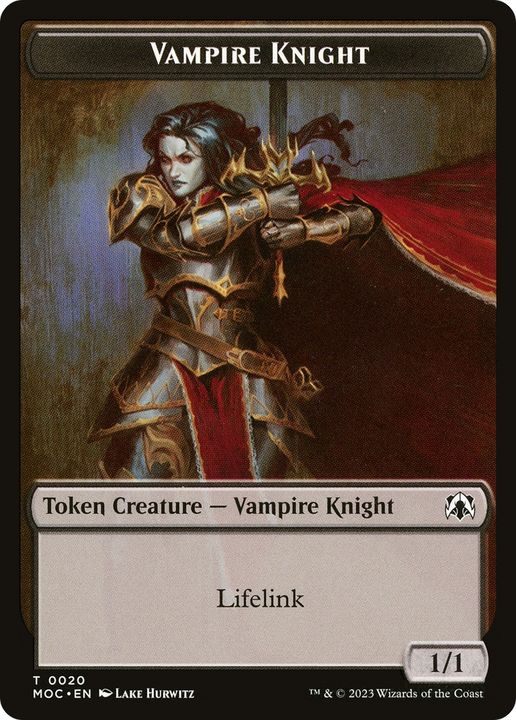 Vampire Knight in the group Magic the Gathering / Types / Colors / Black at Proxyprinters.com (67050)