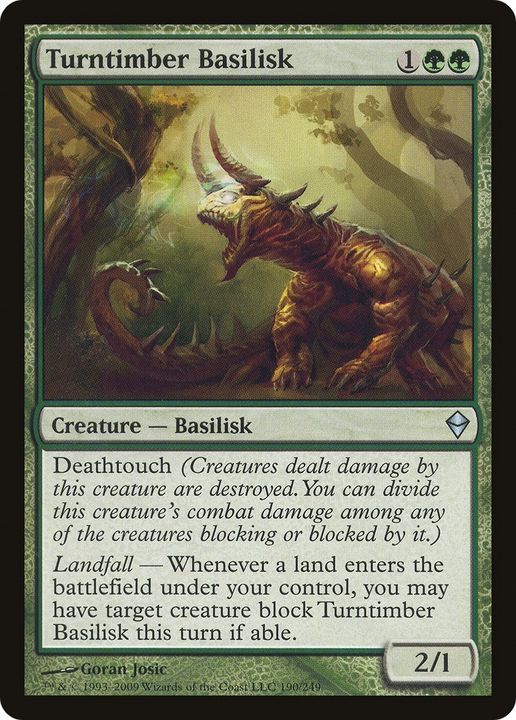 Turntimber Basilisk in the group Magic the Gathering / Types / Colors / Green at Proxyprinters.com (67080)