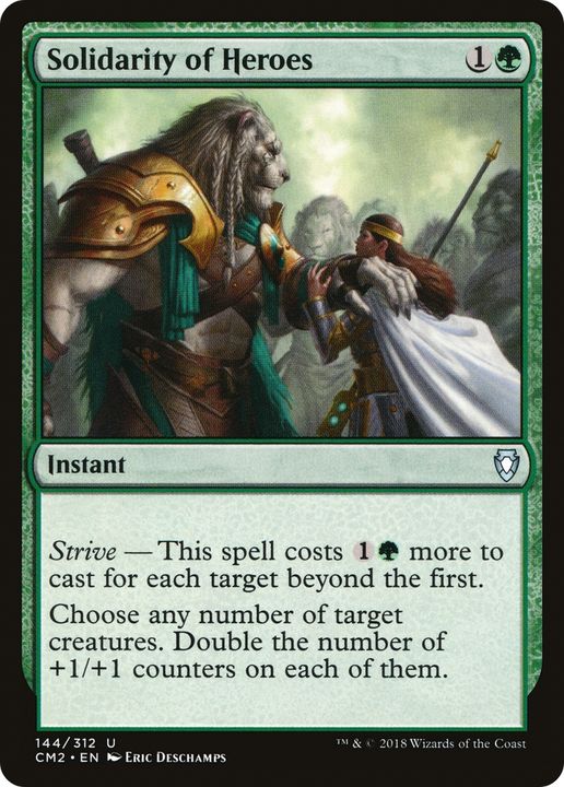 Solidarity of Heroes in the group Magic the Gathering / Types / Colors / Green at Proxyprinters.com (67100)