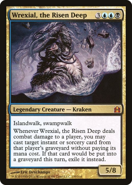 Wrexial, the Risen Deep in the group Magic the Gathering / Types / Colors / Multicolors / B, U at Proxyprinters.com (67103)