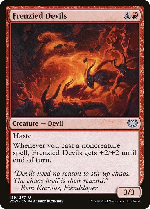 Frenzied Devils in the group Magic the Gathering / Types / Colors / Red at Proxyprinters.com (67122)