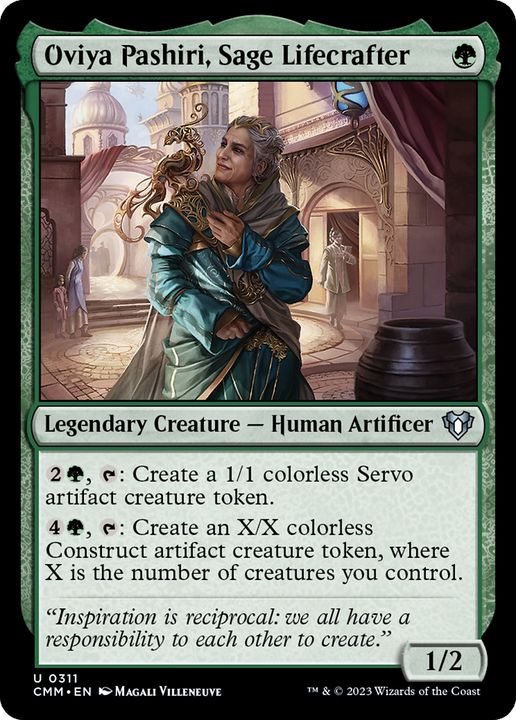 Oviya Pashiri, Sage Lifecrafter in the group Magic the Gathering / Sets / Commander Masters at Proxyprinters.com (67128)