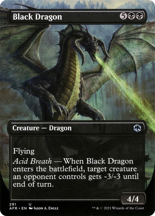 Black Dragon in the group Magic the Gathering / Types / Colors / Black at Proxyprinters.com (67184)