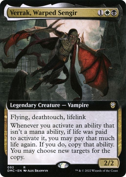 Verrak, Warped Sengir in the group Magic the Gathering / Types / Colors / Multicolors / B, W at Proxyprinters.com (67193)