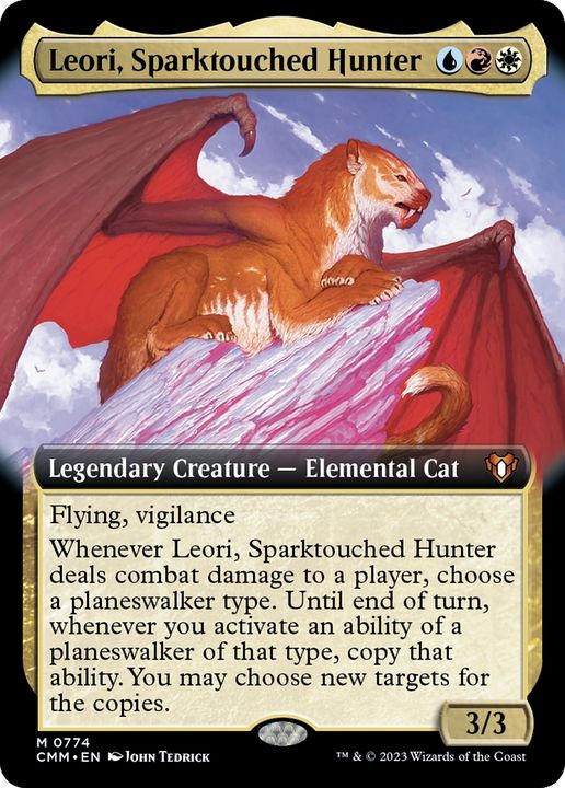 Leori, Sparktouched Hunter in the group Magic the Gathering / Types / Colors / Multicolors / R, U, W at Proxyprinters.com (67202)