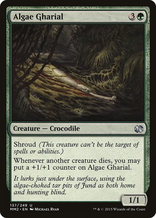 Algae Gharial in the group Magic the Gathering / Types / Colors / Green at Proxyprinters.com (67203)