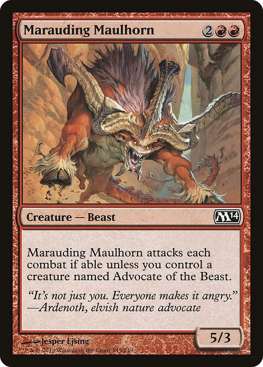 Marauding Maulhorn in the group Magic the Gathering / Types / Colors / Red at Proxyprinters.com (67208)