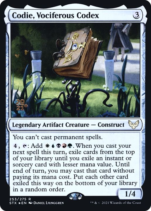 Codie, Vociferous Codex in the group Magic the Gathering / Types / Artifacts / Legendary Artifact at Proxyprinters.com (67210)