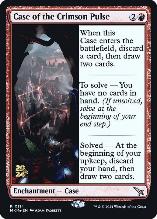 Case of the Crimson Pulse in the group Magic the Gathering / Types / Colors / Red at Proxyprinters.com (67232)