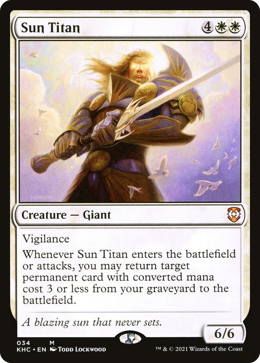 Sun Titan in the group Magic the Gathering / Types / Colors / White at Proxyprinters.com (67236)