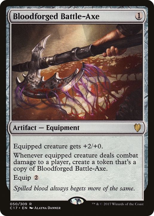 Bloodforged Battle-Axe in the group Magic the Gathering / Types / Artifacts / Artifact at Proxyprinters.com (67250)