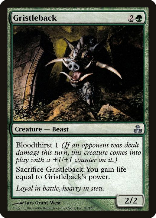 Gristleback in the group Magic the Gathering / Types / Colors / Green at Proxyprinters.com (67320)