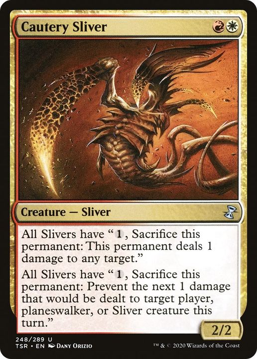 Cautery Sliver in the group Magic the Gathering / Types / Colors / Multicolors / R, W at Proxyprinters.com (6733)