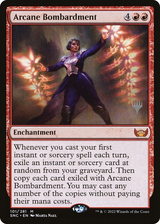 Arcane Bombardment in the group Magic the Gathering / Sets / Streets of New Capenna Promos at Proxyprinters.com (67358)