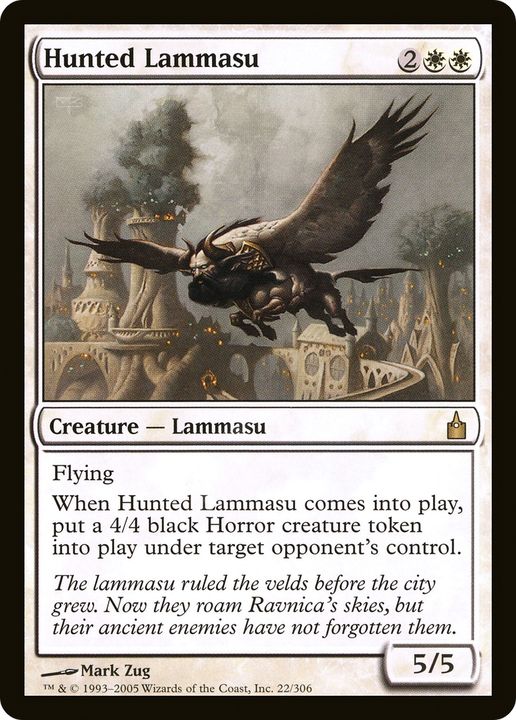 Hunted Lammasu in the group Magic the Gathering / Types / Colors / White at Proxyprinters.com (67380)