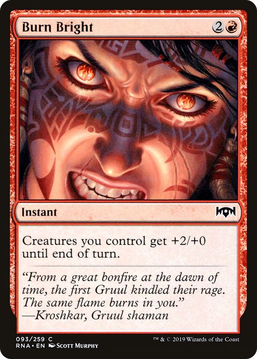 Burn Bright in the group Magic the Gathering / Types / Colors / Red at Proxyprinters.com (67388)