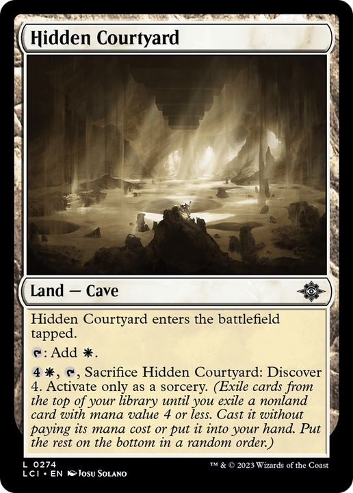 Hidden Courtyard in the group Magic the Gathering / Sets / The Lost Caverns of Ixalan at Proxyprinters.com (67409)