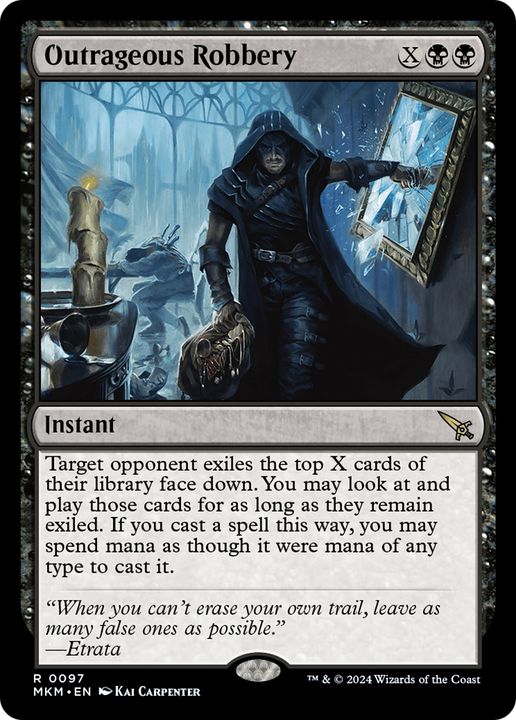 Outrageous Robbery in the group Magic the Gathering / Types / Colors / Black at Proxyprinters.com (67433)