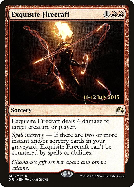 Exquisite Firecraft in the group Magic the Gathering / Sets / Magic Player Rewards 2002 at Proxyprinters.com (67492)