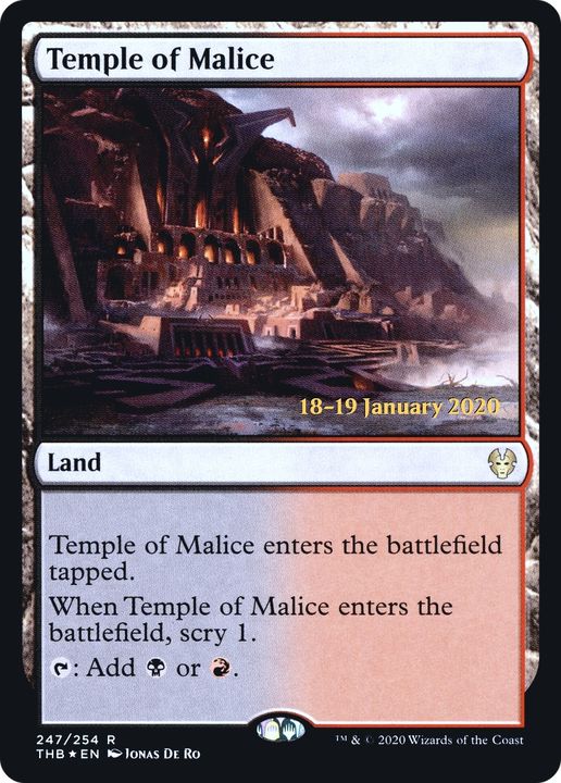 Temple of Malice in the group Magic the Gathering / Sets / Theros Beyond Death Promos at Proxyprinters.com (67516)