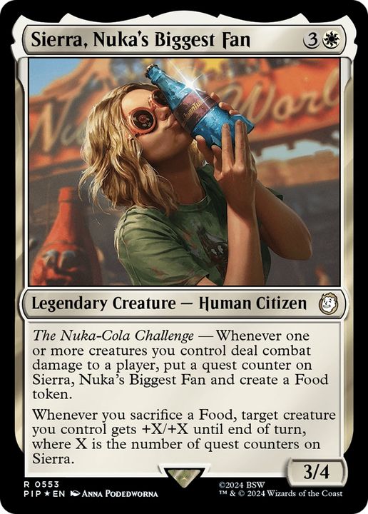 Sierra, Nuka's Biggest Fan in the group Magic the Gathering / Types / Creatures / Human at Proxyprinters.com (67518)