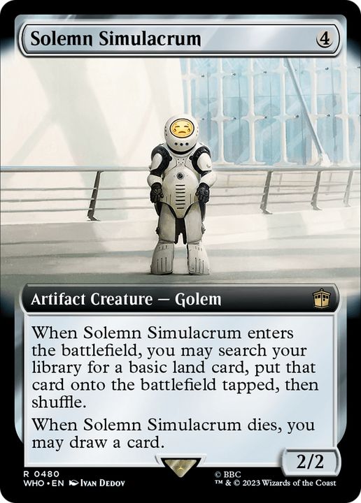 Solemn Simulacrum in the group Magic the Gathering / Sets / Doctor Who at Proxyprinters.com (67519)