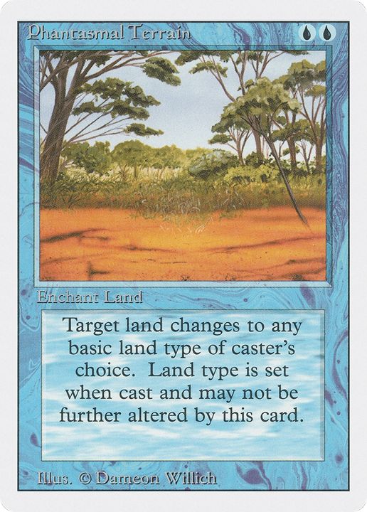 Phantasmal Terrain in the group Magic the Gathering / Types / Colors / Blue at Proxyprinters.com (67536)