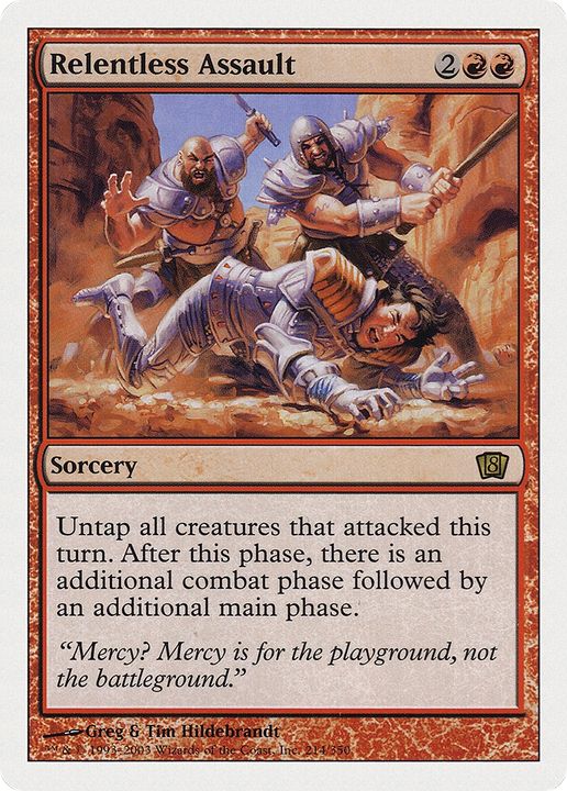 Relentless Assault in the group Magic the Gathering / Types / Colors / Red at Proxyprinters.com (67573)