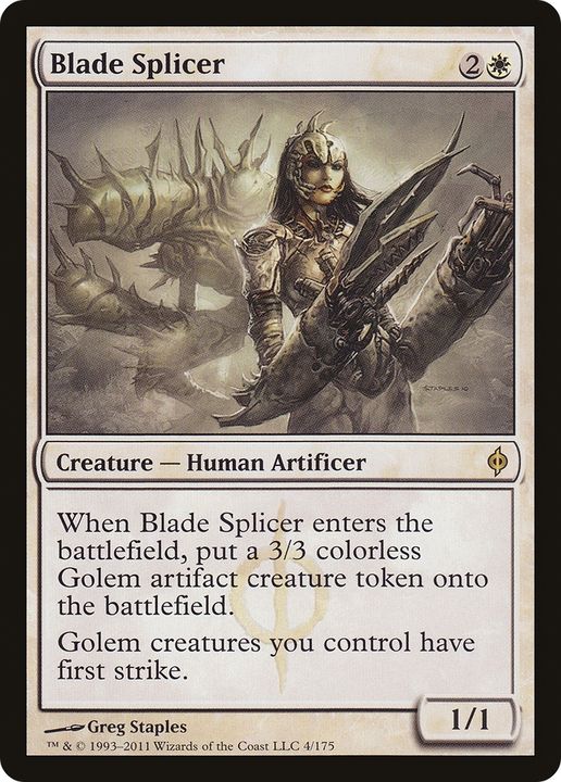 Blade Splicer in the group Magic the Gathering / Sets / New Phyrexia at Proxyprinters.com (67580)