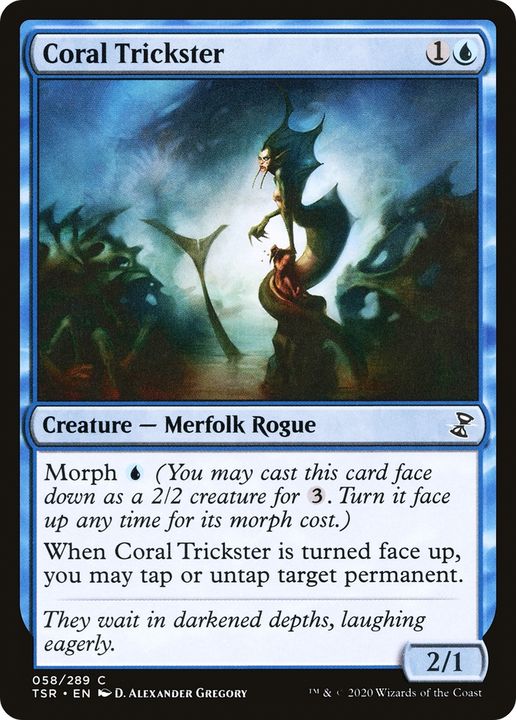 Coral Trickster in the group Magic the Gathering / Types / Colors / Blue at Proxyprinters.com (67588)